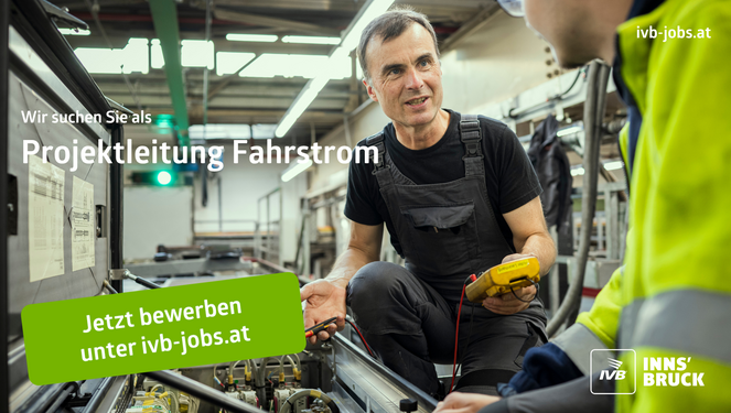 Wir suchen Sie als Projektleitung Fahrstrom