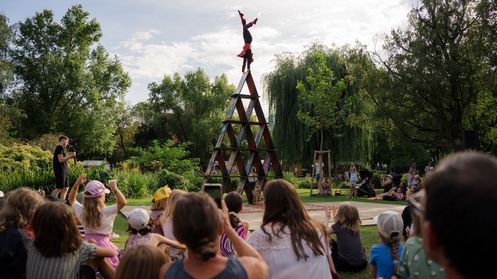 KRAPOLDI Festival in Innsbruck, (c) Max Schorch Die Stadt als Manege