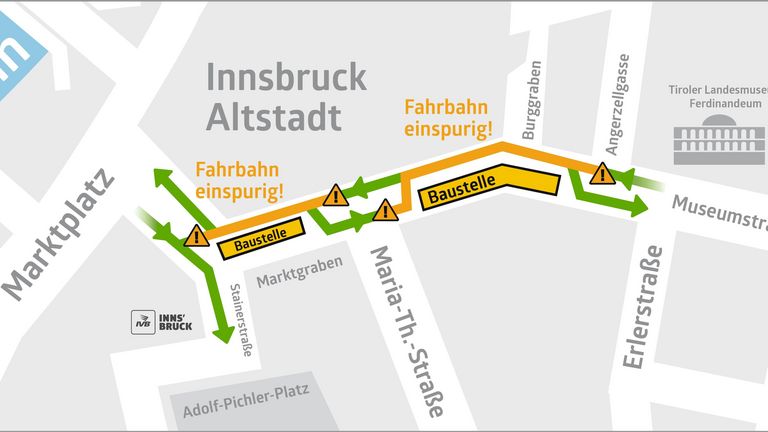 Baustellenplan Marktgraben Burggraben