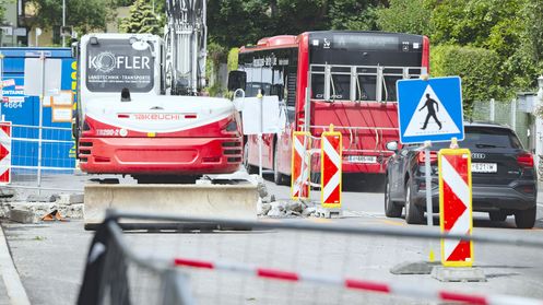 Baustellen (c) IVB/Berger Achtung, Baustelle