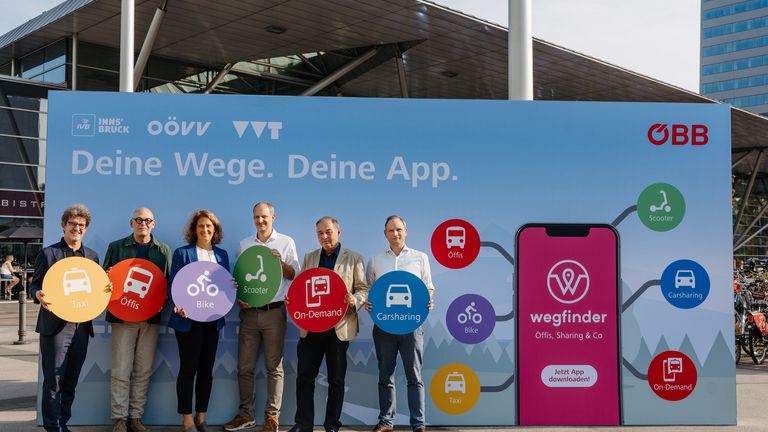 Die neue wegfinder-App wird präsentiert