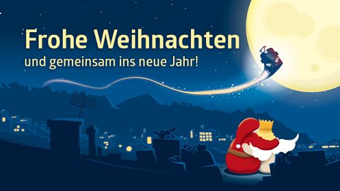 Frohe Weihnachten und gemeinsam ins neue Jahr Frohe Weihnachten