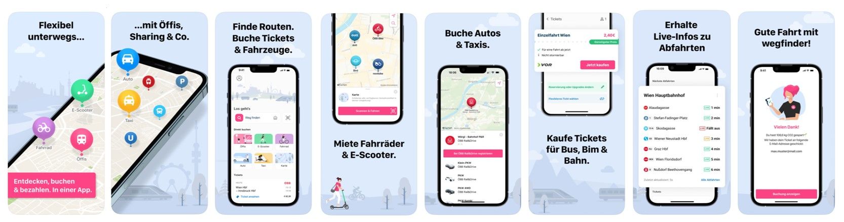 Funktionen der App im Überblick