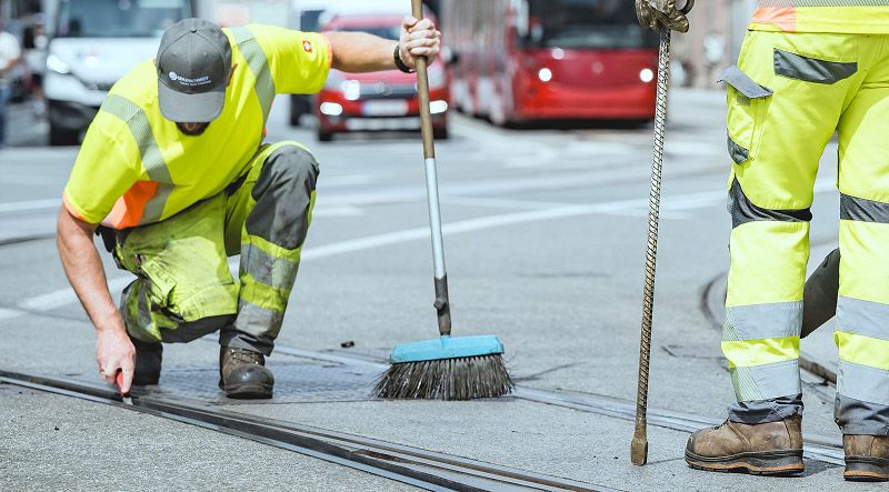 Verkehrsstörungen - Arbeiter