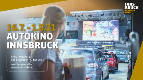 Autokino Innsbruck vom 16. Juli bis 1. August