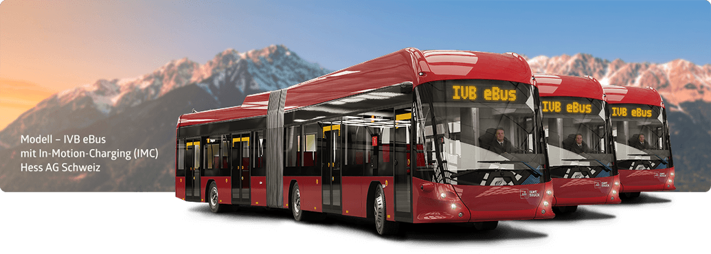 IVB eBus mit In-Motion-Charging (IMC), Hess AG Schweiz