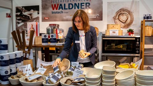 Verkaufsstand auf der Herbstmesse
