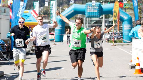 Zieleinlauf Happy Run